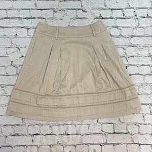 White house black‎ market skirt size 2 Lining a-line  beige